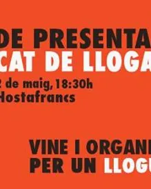Cartell de presentació del Sindicat de Llogaters