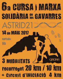 6a cursa de les Gavarres d'Astrid 21 en favor de les persones amb síndrome de Down