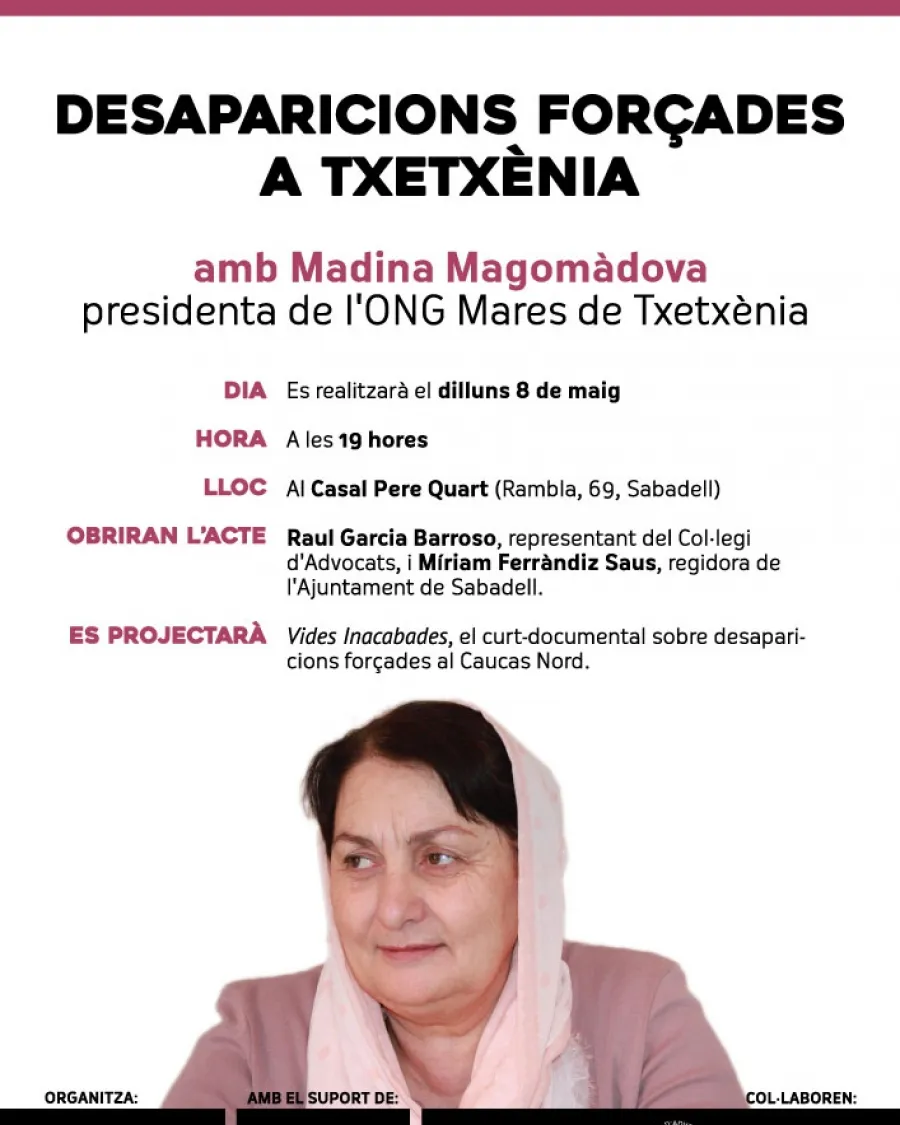 Cartell de l'esdeveniment. Font: Lliga dels Drets dels Pobles