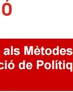 Curs d'introducció als Mètodes Qualitatius aplicats a l'Avaluació de Polítiques Públiques 