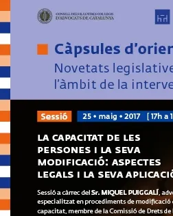 Cartell amb la informació de la sessió. Font: Taula del Tercer Sector