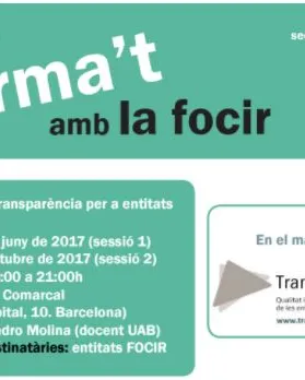 Formació en transparència per a entitats de la FOCIR