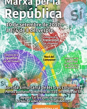 Marxa per la República a Sabadell