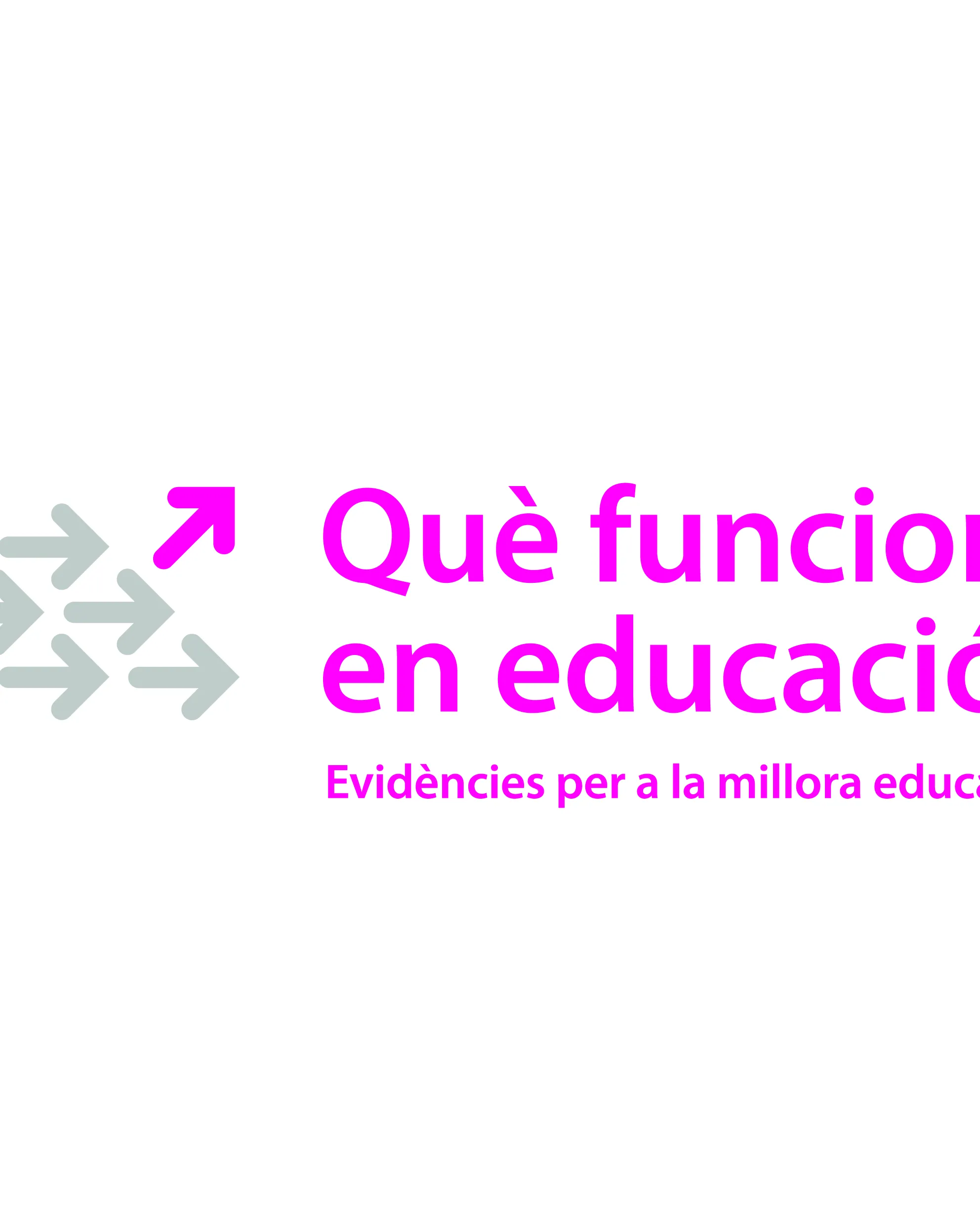 Logo de la iniciativa "Què funciona en educació?" d'Ivàlua i la Fundació Jaume Bofill