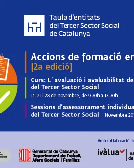 Curs “Avaluació i avaluabilitat dels programes del Tercer Sector Social”