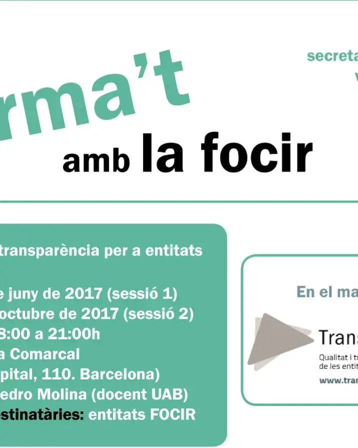 Cartell de la formació. Font: FOCIR
