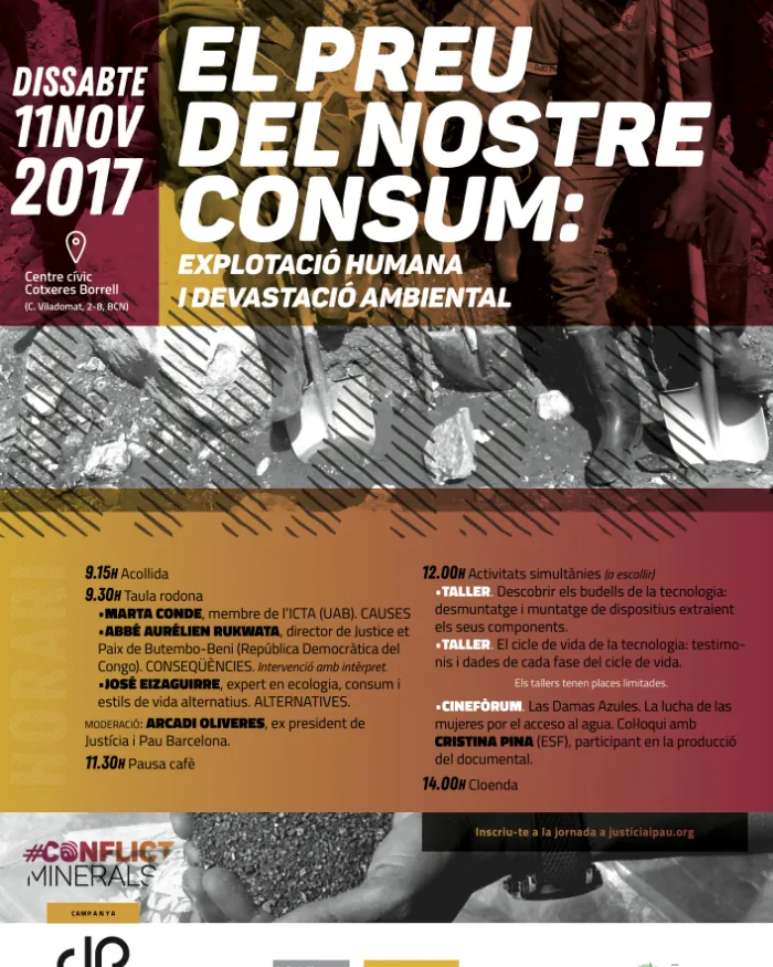  Jornada "El preu del nostre consum: explotació humana i devastació ambiental"