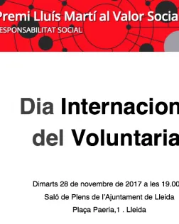 Dia Internacional del Voluntariat a Lleida