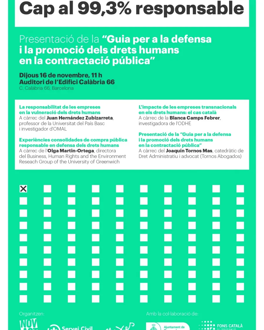 Cartell de l'esdeveniment. Font: Novact