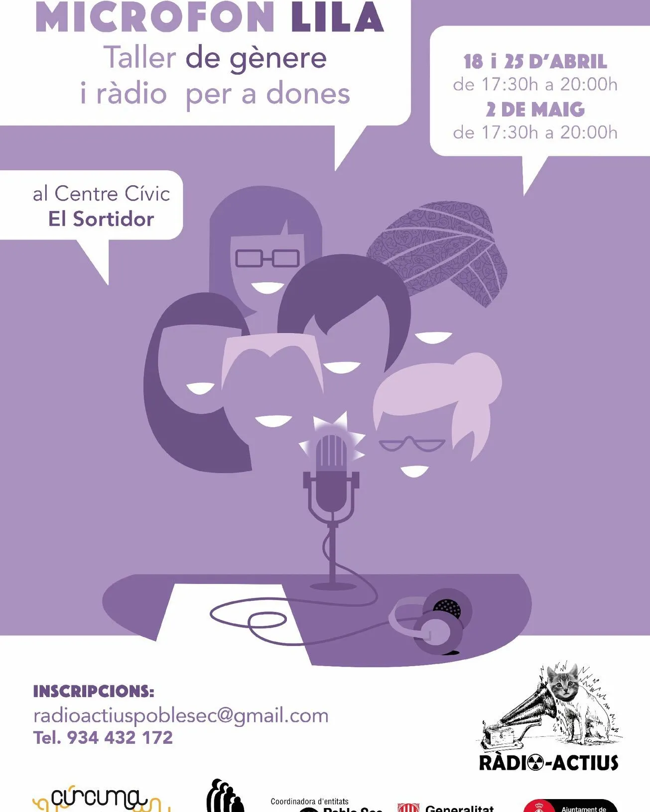 Micròfon Lila: Taller de gènere i ràdio per a dones