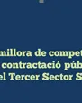 Programa de millora de competències en contractació Pública per a entitats del Tercer Sector Social. Font: La Confederació