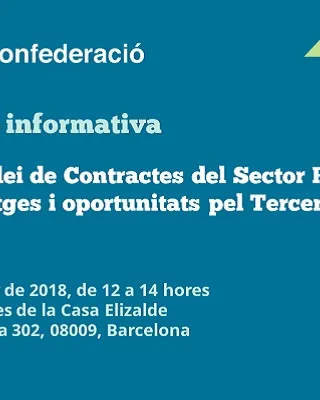 Nova llei de contractes del sector públic: avantatges i oportunitats pel Tercer Sector Social
