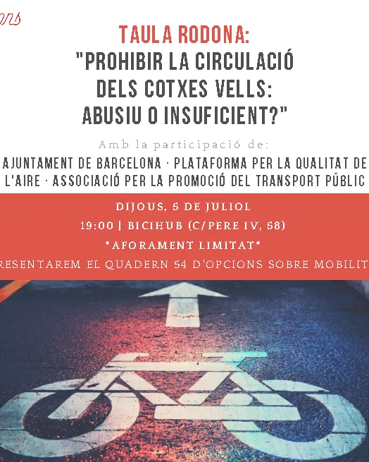 Taula rodona i presentació del Quadern d'Opcions
