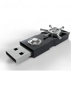 Pendrive com una caixa fort