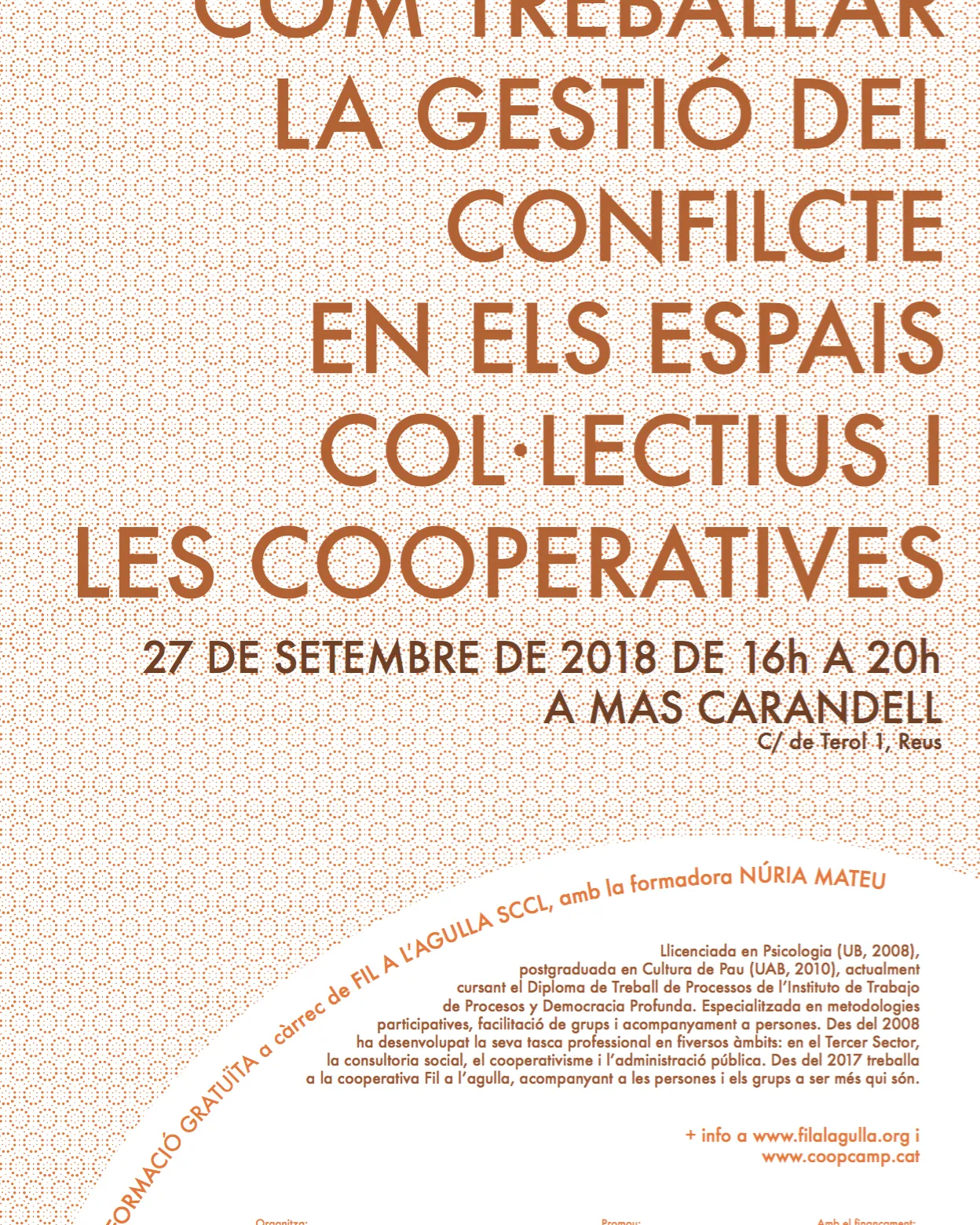 Cartell de la formació gratuïta