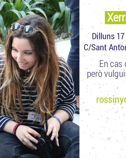 Cartell de la xerrada informativa sobre el projecte 'Rossinyol Barcelona 2018-2019'