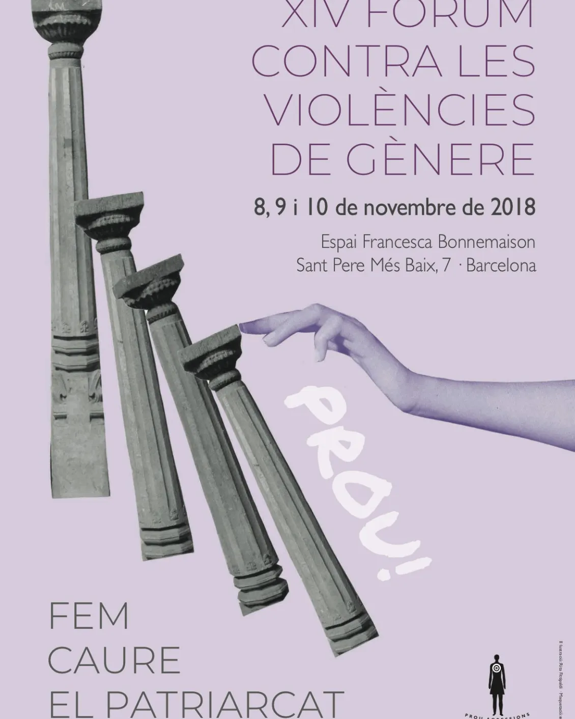 Cartell del 'XIV Fòrum contra les violències de gènere'