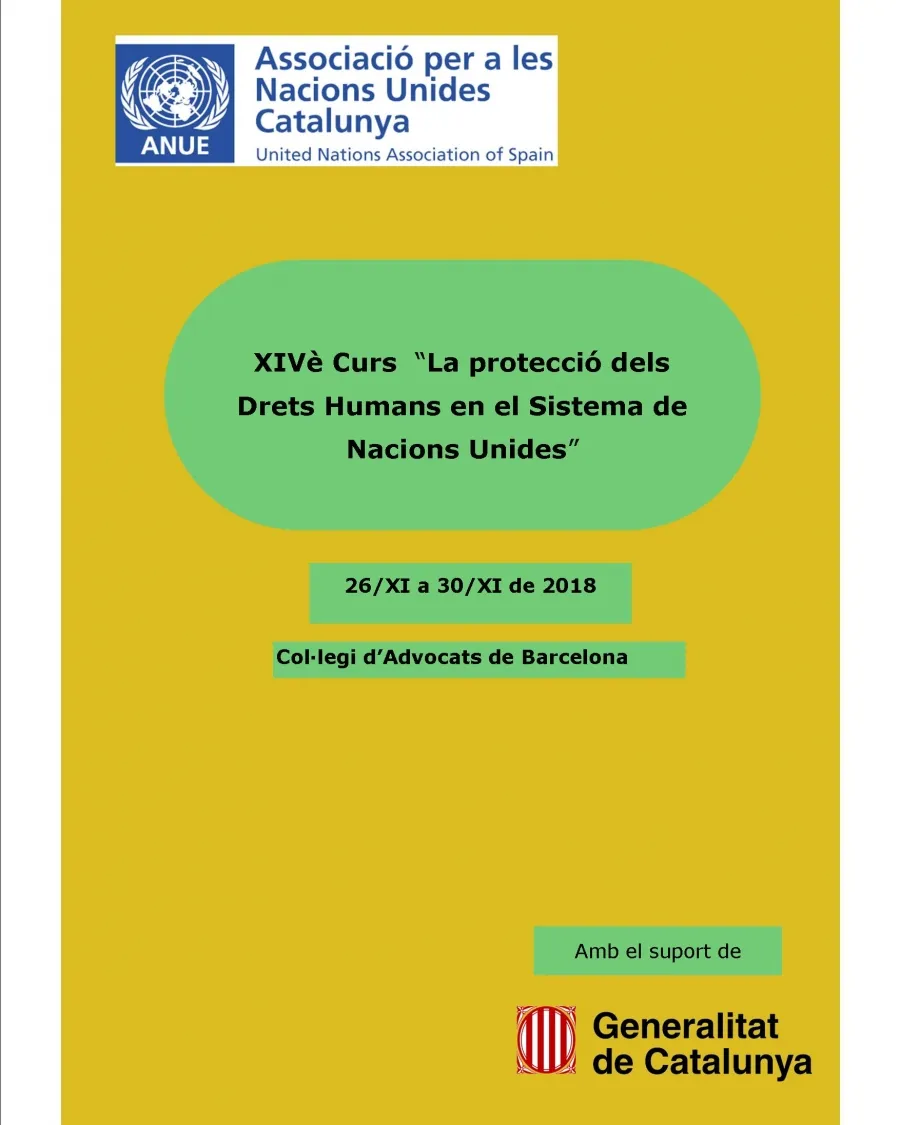 El curs tractarà temes com els drets humans i el dret internacional humanitari. Font: Lafede.cat.