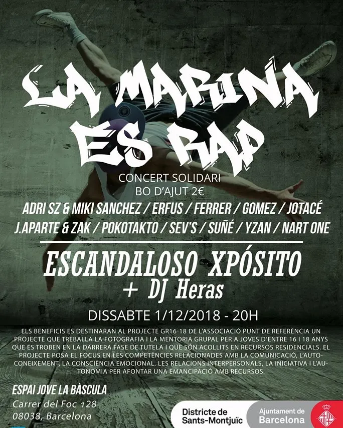 Cartell del concert. Font: Espai Jove La Bàscula