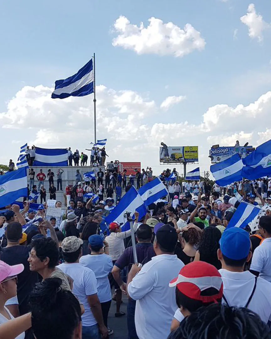 El poble nicaragüenc demana una educació digne pels joves universitaris. Font: Coordinadora Andaluza d'ONGD.