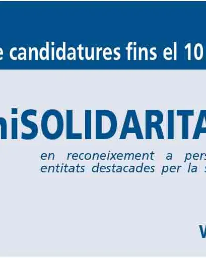 Premi Solidaritat 2018