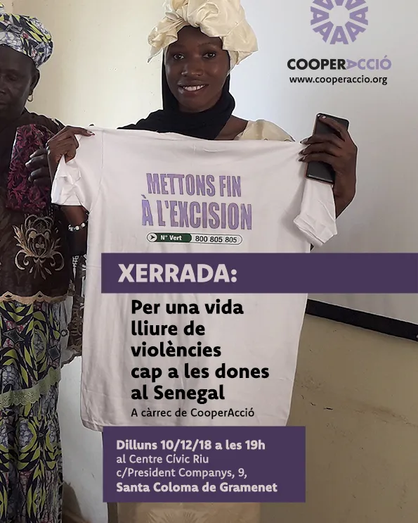 Les xerrades es centraran en l’eradicació de la mutilació genital femenina i els matrimonis forçats precoços.. Font: Cooperacció.
