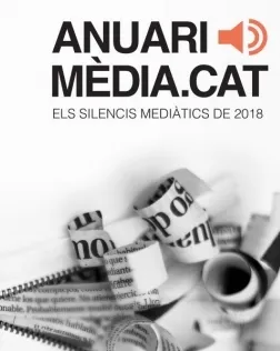 Part del cartell de la presentació de l''Anuari dels Silencis Mediàtics 2018'