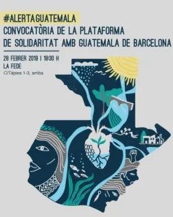 La jornada s’iniciarà amb la presentació de la plataforma i a continuació s’explicarà el context de cop d’estat. Font: Plataforma de Solidaritat amb Guatemala organitza aquesta activitat a Barcelona.
