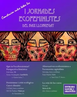 Cartell de les I Jornades Ecofeministes del Baix Llobregat
