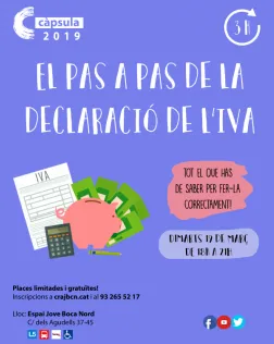 Cartell de la càpsula formativa de la declaració de l'IVA