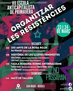 VII Escola de Primavera d’Anticapitalistes 