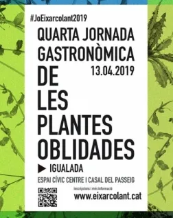 Part del cartell de la 4a Jornada Gastronòmica de les Plantes Oblidades