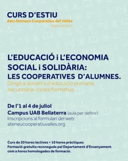 II edició del curs d'estiu dels Ateneus Cooperatius del vallès. 
