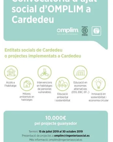 Convocatòria d’ajut social a Cardedeu