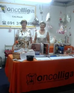 imatge d'arxiu de la paradeta d'Oncolliga a la Fira de Calella i l'Alt Maresme.