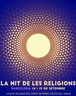 Cartell La nit de les religions Barcelona 14 i 15 de setembre de 2019