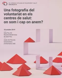Cartell de la XIV Jornada de Voluntariat i Salut. Font: FCVS