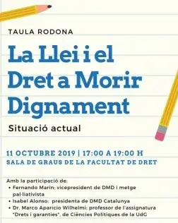 Cartell de la taula rodona. Font: DMD Catalunya