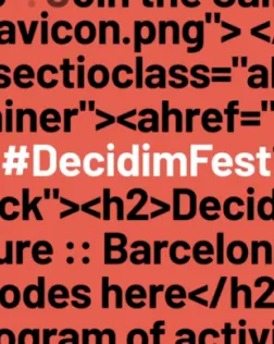 Captura vídeo promocional Decidim Fest 2019