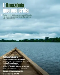 La jornada comparteix el missatge del Sínode Amazònic i la importància de la defensa dels pobles indígenes que habiten l’Amazònia. Font: Entrecultures.