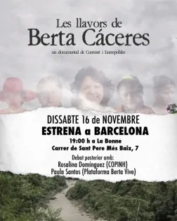 L'ambientalista i defensora dels drets humans hondurenya Berta Cáceres va ser assassinada el 2016. Font: Entrepobles.