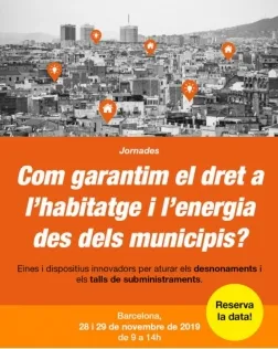 Jornada sobre eines i dispositius innovadors per aturar els desnonaments i els talls de subministrament. Font: Enginyeria Sense Fronteres
