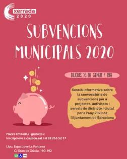 Cartell de la sessió informativa