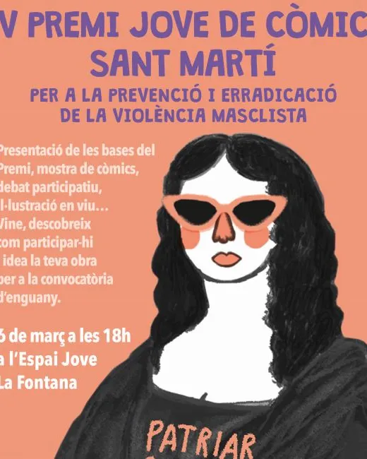 5a edició del Premi Jove de Còmic Sant Martí, per a la prevenció i eradicació de la violència masclista