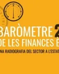 Cartell Presentació del Baròmetre de les Finances Ètiques 2019. Font: Fets
