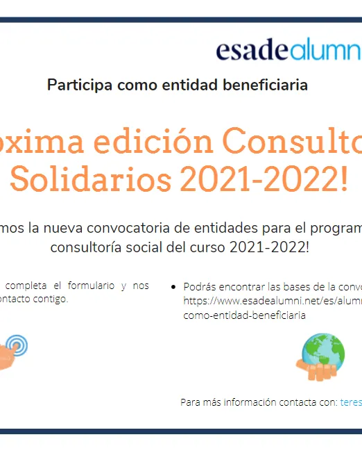 Convocatòria Consultors Solidaris