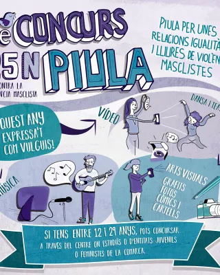 9a edició del Concurs Piula contra la violència masclista 'Per unes relacions igualitàries i lliures de violències masclistes', 2021