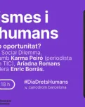 Cartell de la taula rodona 'Algorismes i drets humans'