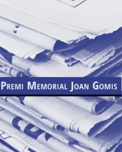 Premi de Periodisme Solidari Meial Joan Gomis, 2022 Premi de Periodisme Solidari Memorial Joan Gomis, 2022