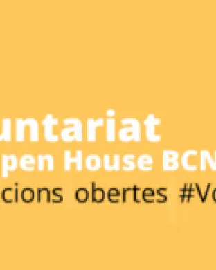 Cartell promocional de la cerca de voluntariat per les 48 hores Open House. Font: Associació 48h Open House